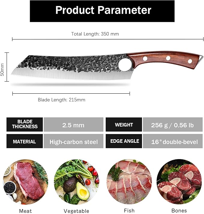 Purple Dragon Butcher Knife