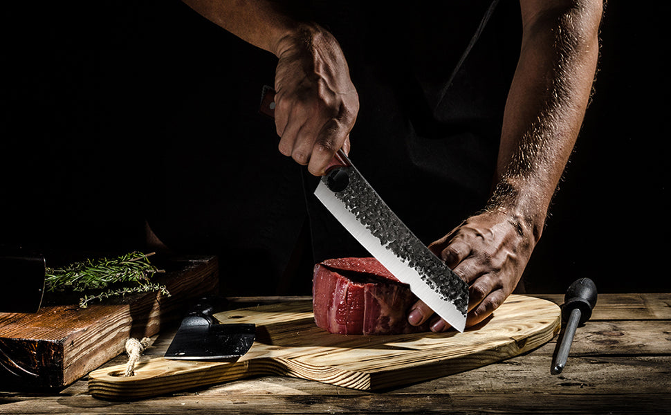 Purple Dragon Butcher Knife
