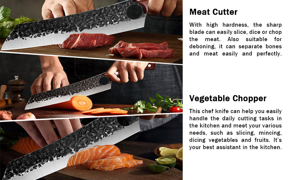 Purple Dragon Butcher Knife