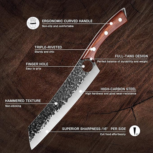 Purple Dragon Butcher Knife
